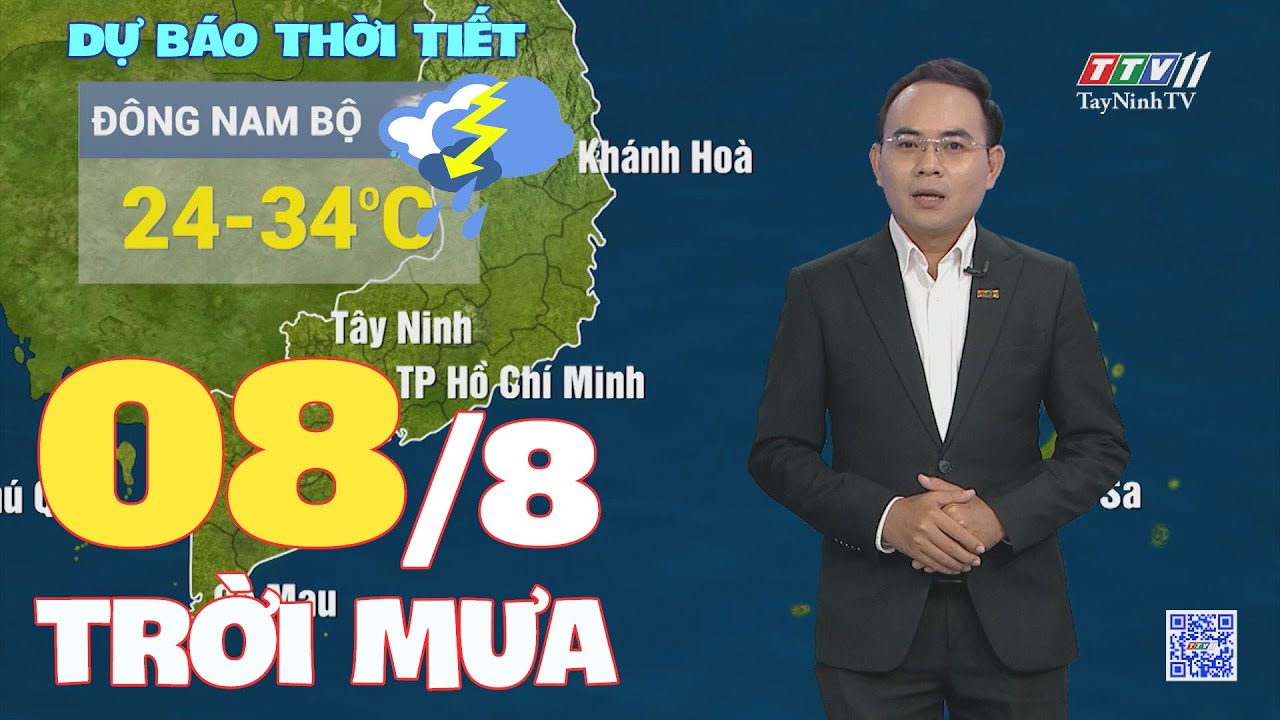 Bản tin thời tiết 08-8-2024 | TayNinhTVENT